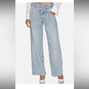 Free People x Care FP Super Sweeper Wide Leg Jean size Xs